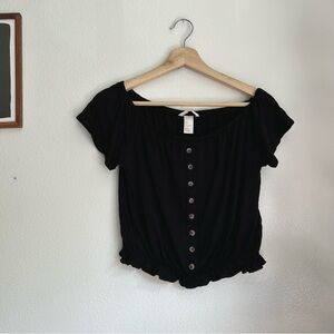 H&M off the shoulder cropped top